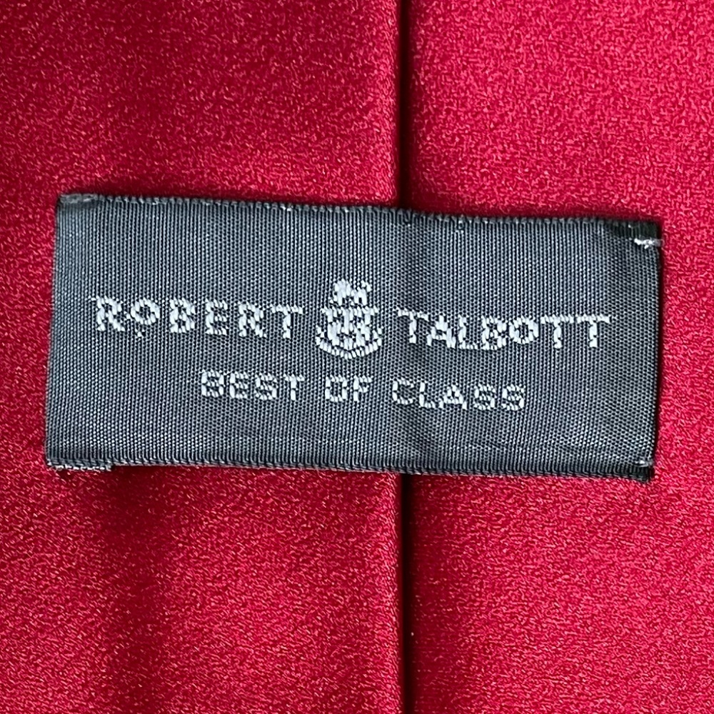 Robert Talbott Best Of Class Solid Red Satin Powe… - image 3